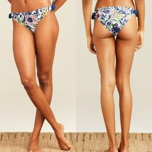 NWT Roller Rabbit Women's Chachas Side Tie Hipster Bikini Bottom Size Large